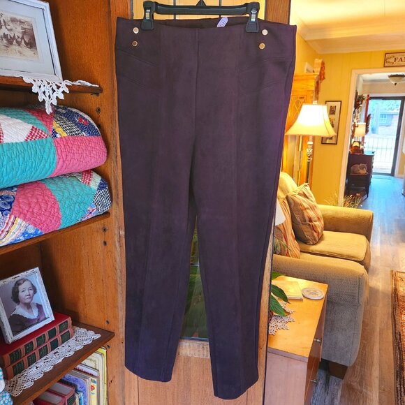 Fabulous Suede Cropped Pants - Picture 1 of 4